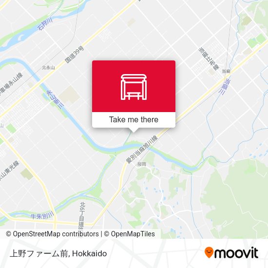 上野ファーム前 map