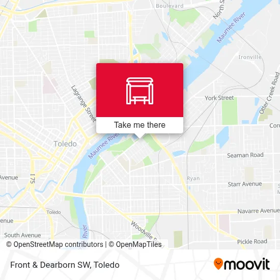 Front & Dearborn SW map