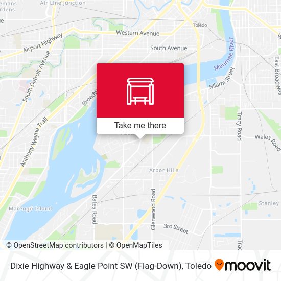 Mapa de Dixie Highway & Eagle Point SW (Flag-Down)
