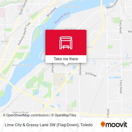 Lime City & Grassy Lane SW (Flag-Down) map