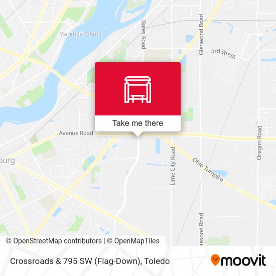 Crossroads & 795 SW (Flag-Down) map