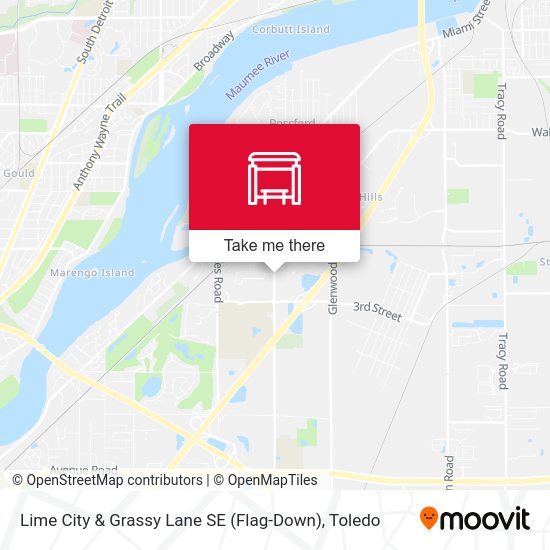 Mapa de Lime City & Grassy Lane SE (Flag-Down)