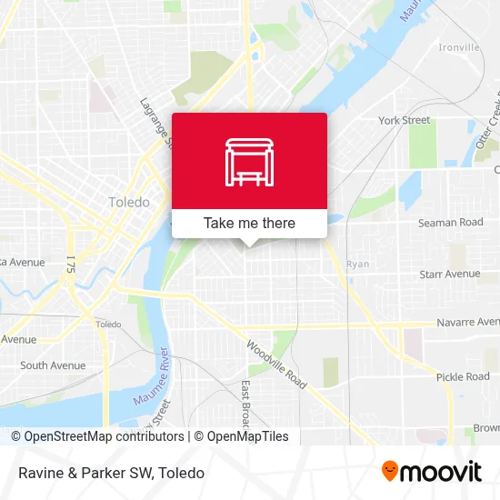 Ravine & Parker SW map