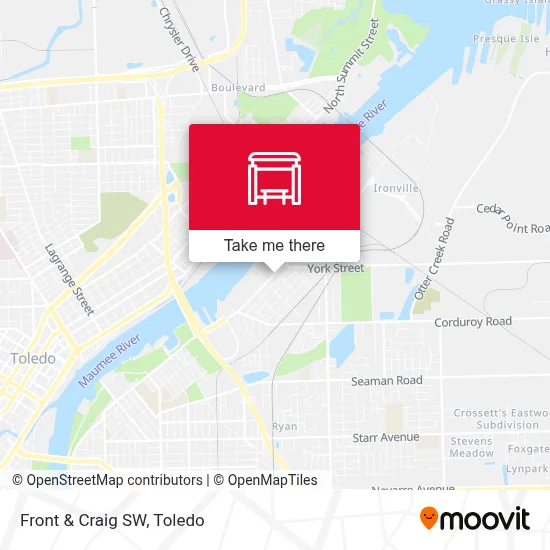 Front & Craig SW map