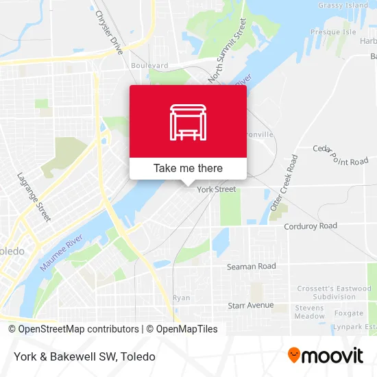 York & Bakewell SW map