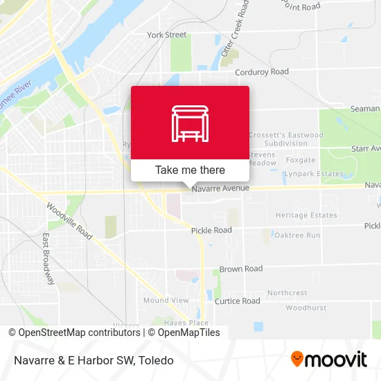 Navarre & E Harbor SW map