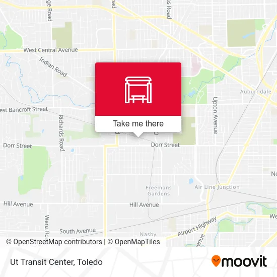 Ut Transit Center map