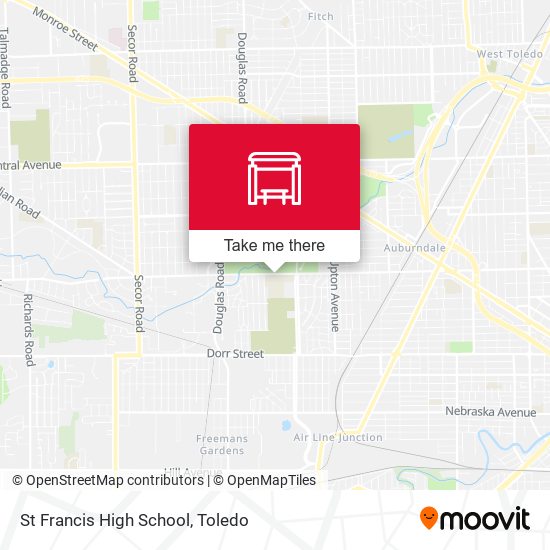 St Francis High School map
