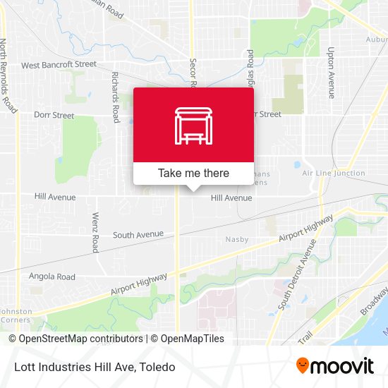 Mapa de Lott Industries Hill Ave