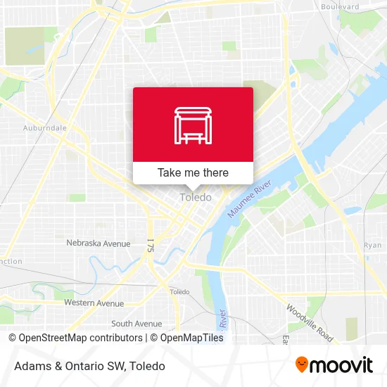 Adams & Ontario SW map