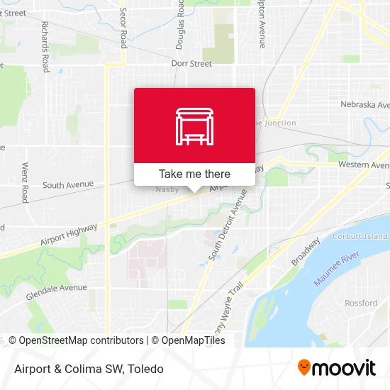 Airport & Colima SW map