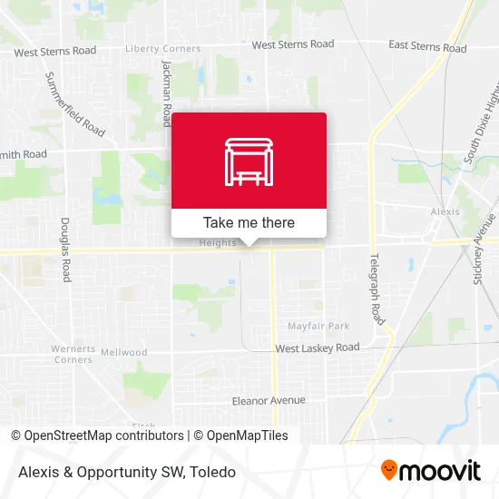 Alexis & Opportunity SW map