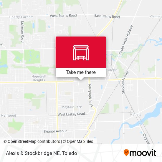 Alexis & Stockbridge NE map