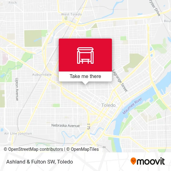 Ashland & Fulton SW map