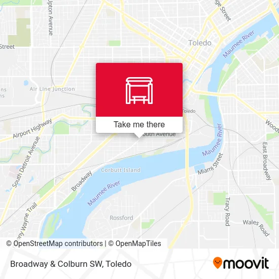 Broadway & Colburn SW map