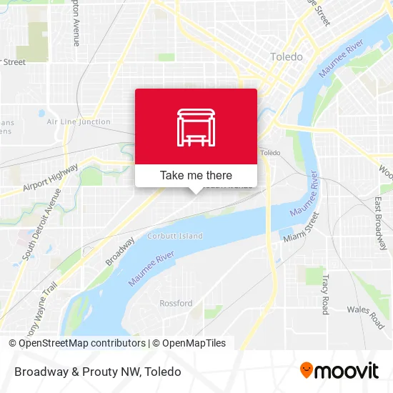 Broadway & Prouty NW map