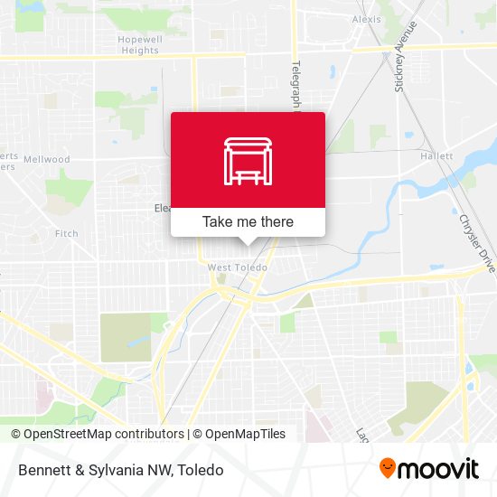 Mapa de Bennett & Sylvania NW