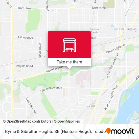 Byrne & Gibraltar Heights SE (Hunter's Ridge) map