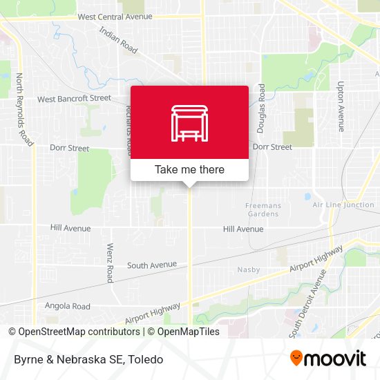 Mapa de Byrne & Nebraska SE