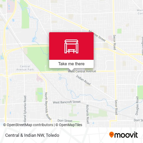 Central & Indian NW map