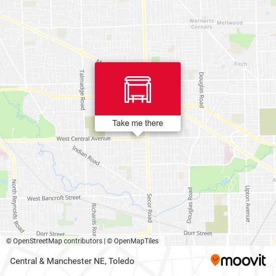 Mapa de Central & Manchester NE