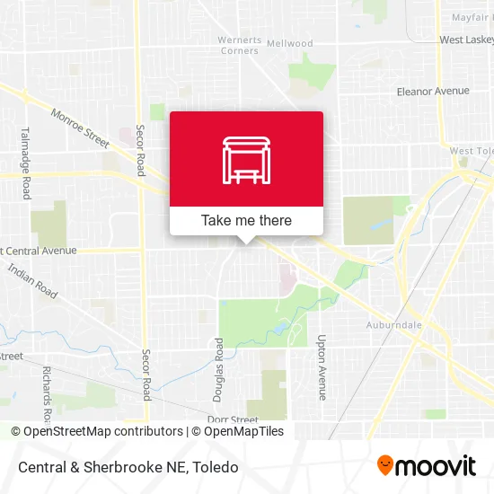 Central & Sherbrooke NE map