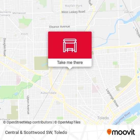 Central & Scottwood SW map