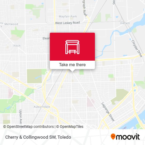 Cherry & Collingwood SW map