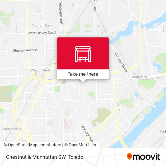 Chestnut & Manhattan SW map