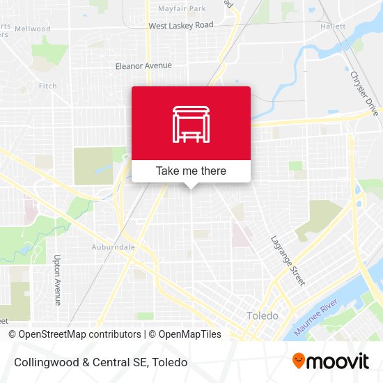 Collingwood & Central SE map