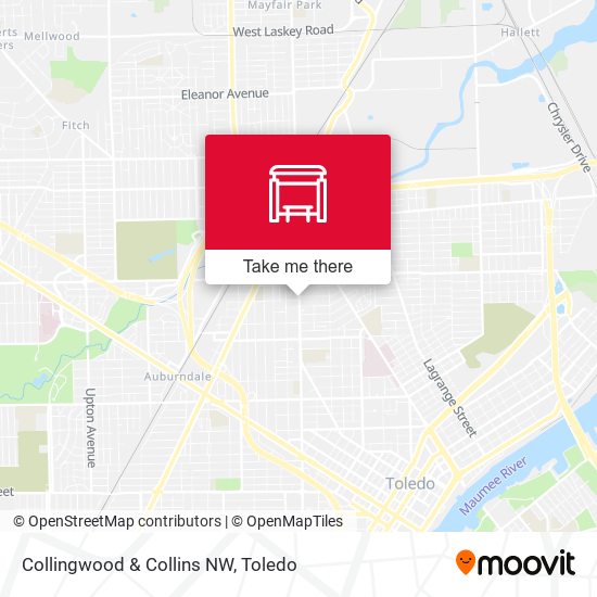 Collingwood & Collins NW map