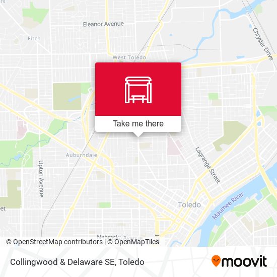 Collingwood & Delaware SE map