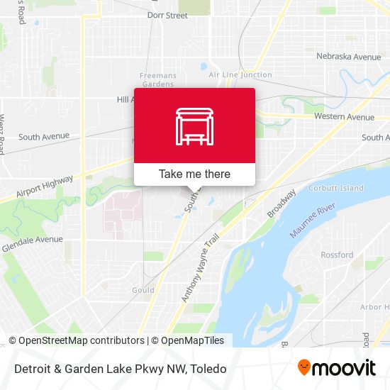 Mapa de Detroit & Garden Lake Pkwy NW