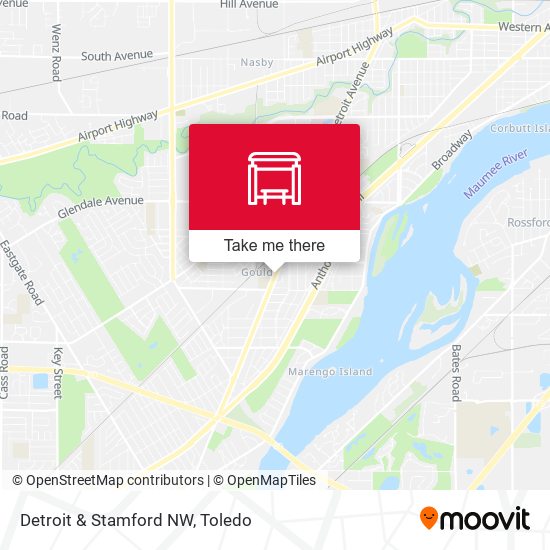 Mapa de Detroit & Stamford NW