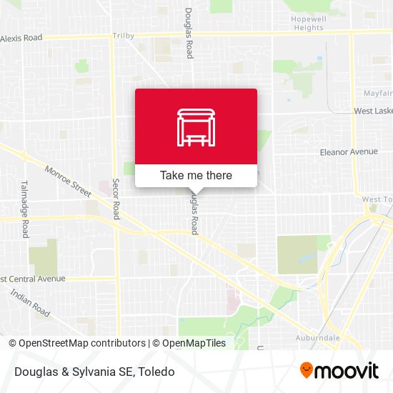 Douglas & Sylvania SE map