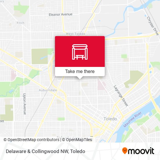 Mapa de Delaware & Collingwood NW