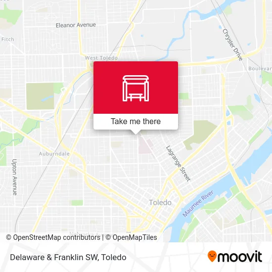 Delaware & Franklin SW map