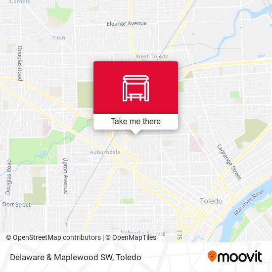 Mapa de Delaware & Maplewood SW