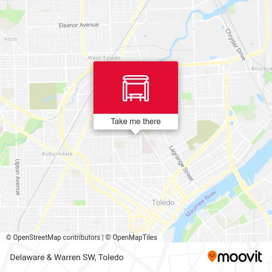 Delaware & Warren SW map