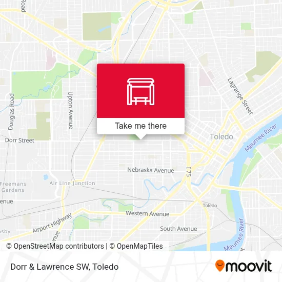 Dorr & Lawrence SW map