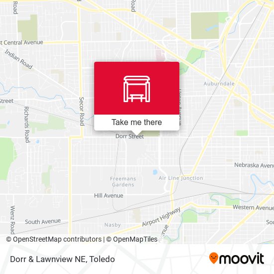 Dorr & Lawnview NE map