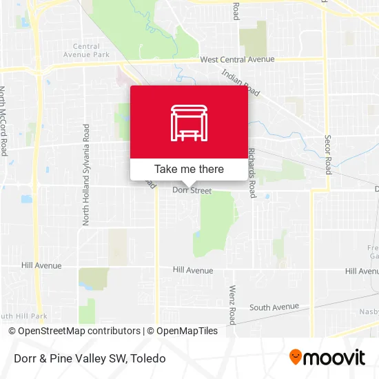 Dorr & Pine Valley SW map