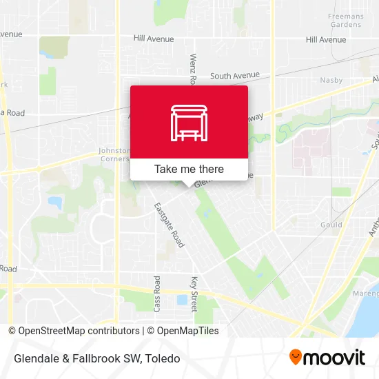 Glendale & Fallbrook SW map