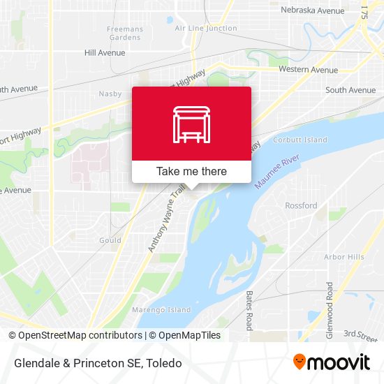 Glendale & Princeton SE map