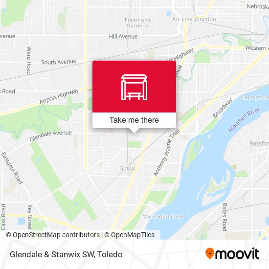 Glendale & Stanwix SW map