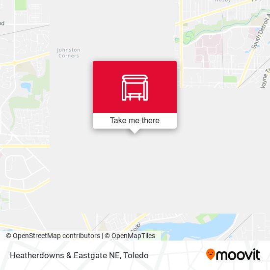 Heatherdowns & Eastgate NE map