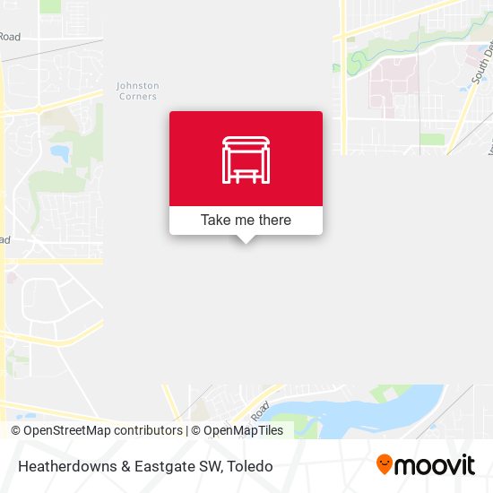 Heatherdowns & Eastgate SW map