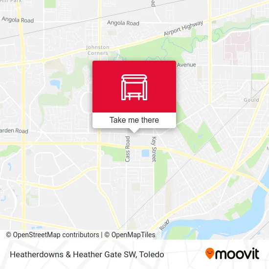 Heatherdowns & Heather Gate SW map