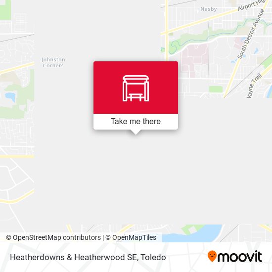 Heatherdowns & Heatherwood SE map