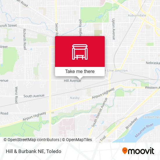 Mapa de Hill & Burbank NE